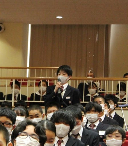 椋田那津希氏 特別講演会 藤井中学校